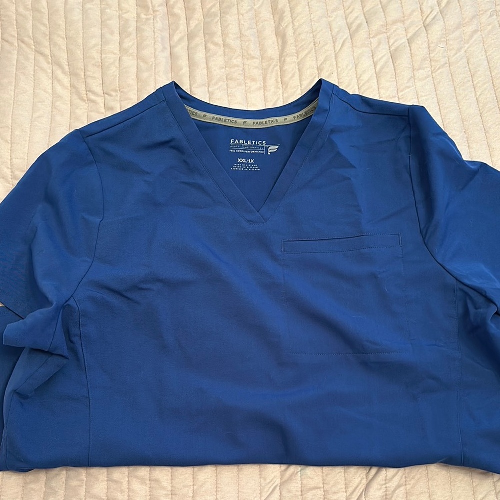Fabletics Blue Crew Neck T-Shirt
